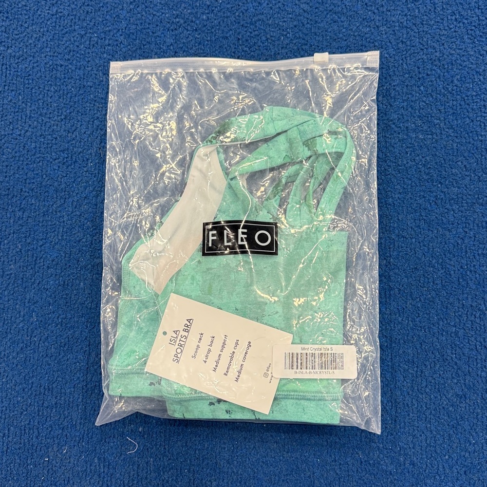 Fleo Mint Green Sports Bra - Picture 2 of 2